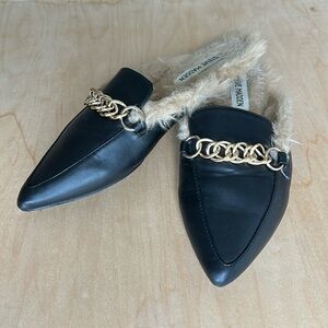 Steve Madden Foreseen Fuzzy Mule Shoes